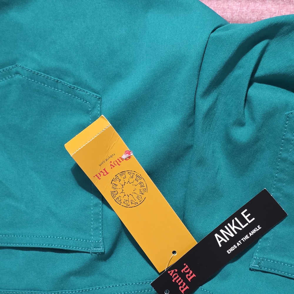 Ruby Rd Blue Ankle Jeans - Picture 6 of 10